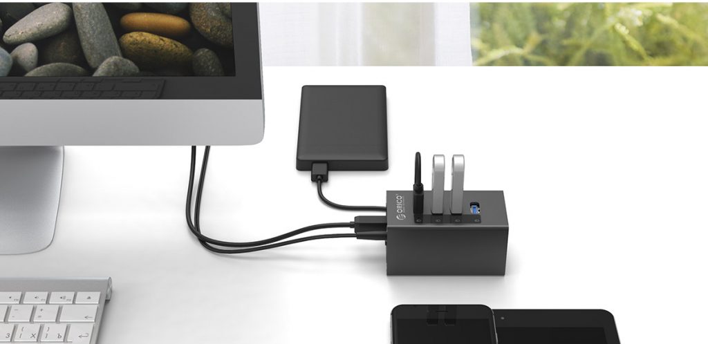 هاب 4 پورت USB 3.0 آلومینیومی