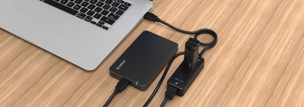 هاب 3 پورت USB 3.0 با خروجی Lan