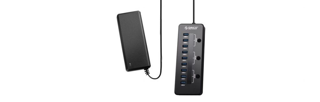 هاب 10 پورت USB 3.0 با 1 پورت شارژ