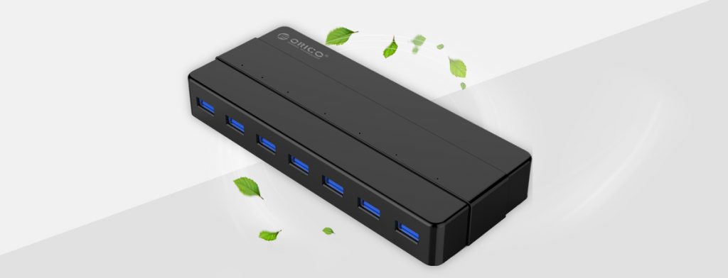هاب USB 3.0 با آداپتور مدل ORICO H7928-U3