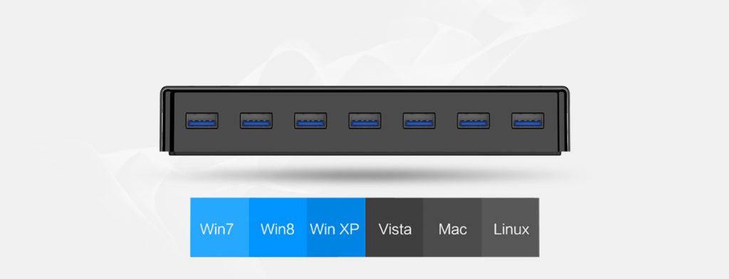 هاب USB 3.0 با آداپتور مدل ORICO H7928-U3