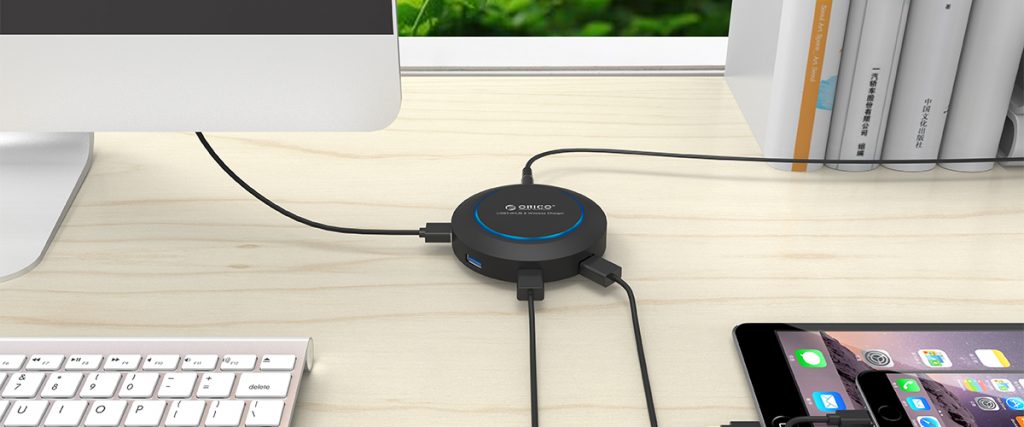 هاب USB 3.0 و شارژر بی سیم