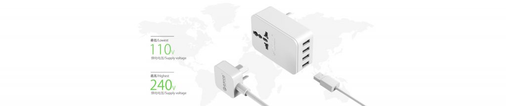 شارژر دیواری به همراه 4 پورت USB