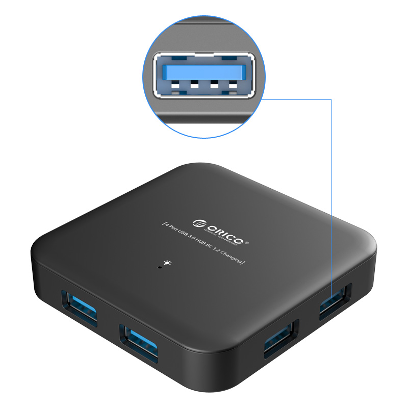 هاب 4 پورت USB3.0 با شارژر