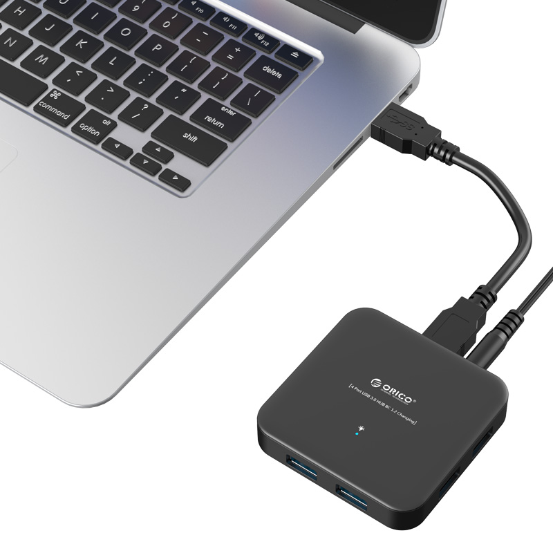 هاب 4 پورت USB3.0 با شارژر