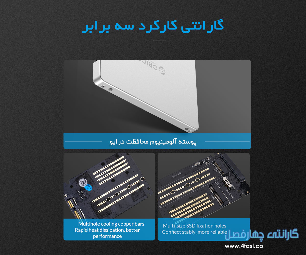 باکس M.2 NGFF و mSATA