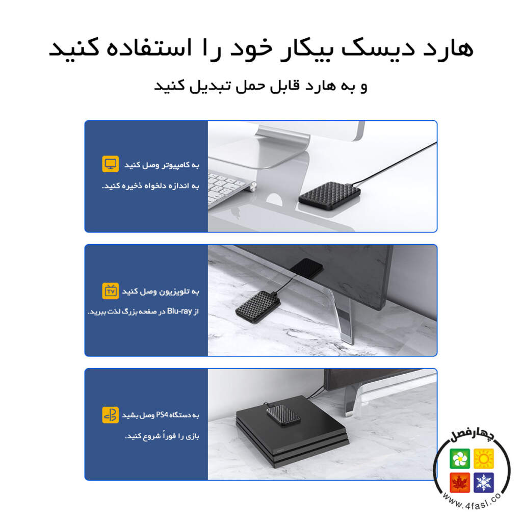 قاب SSD و هارد 2.5 اینچ