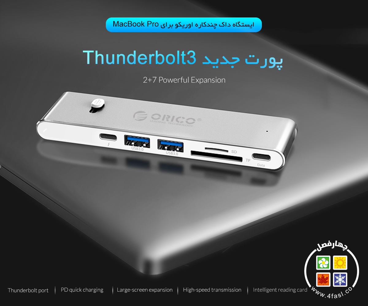 داک چند کاره Thunderbolt3.0