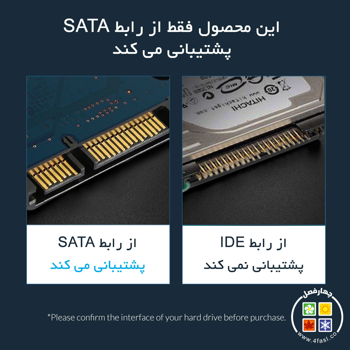 قاب SSD و هارد 2.5 اینچ