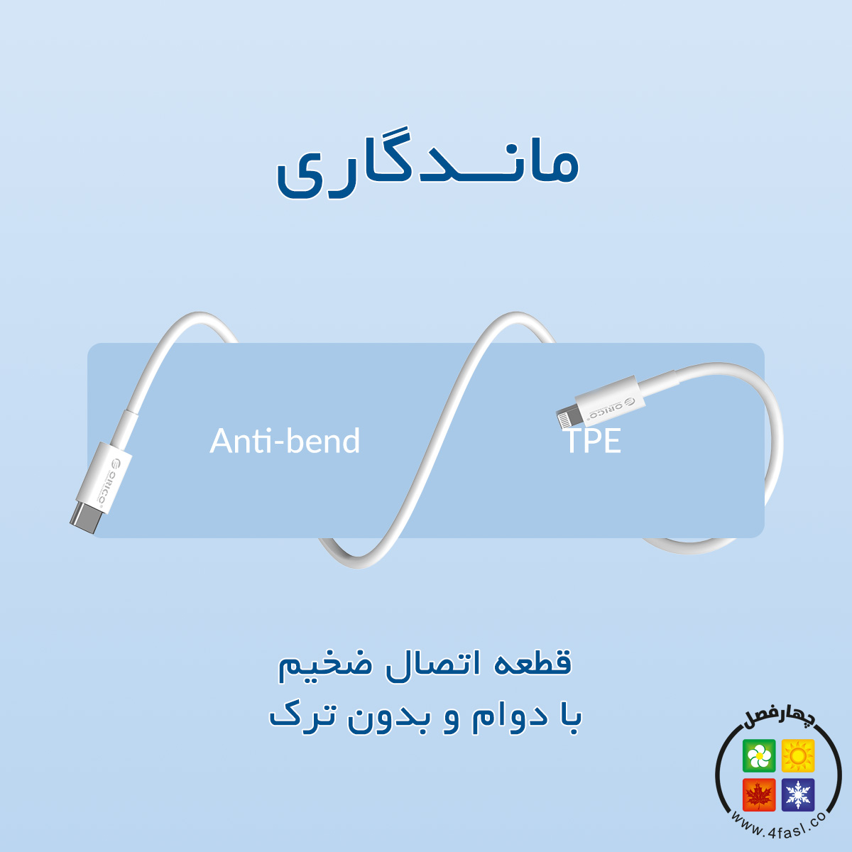 کابل Type-C به Lightning