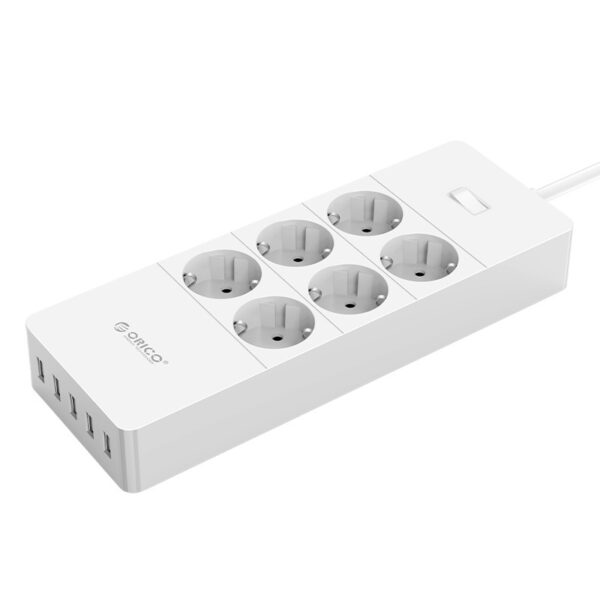 محافظ برق 6 راهی با 5 پورت شارژ ORICO HPC-6A5U-V1-EU
