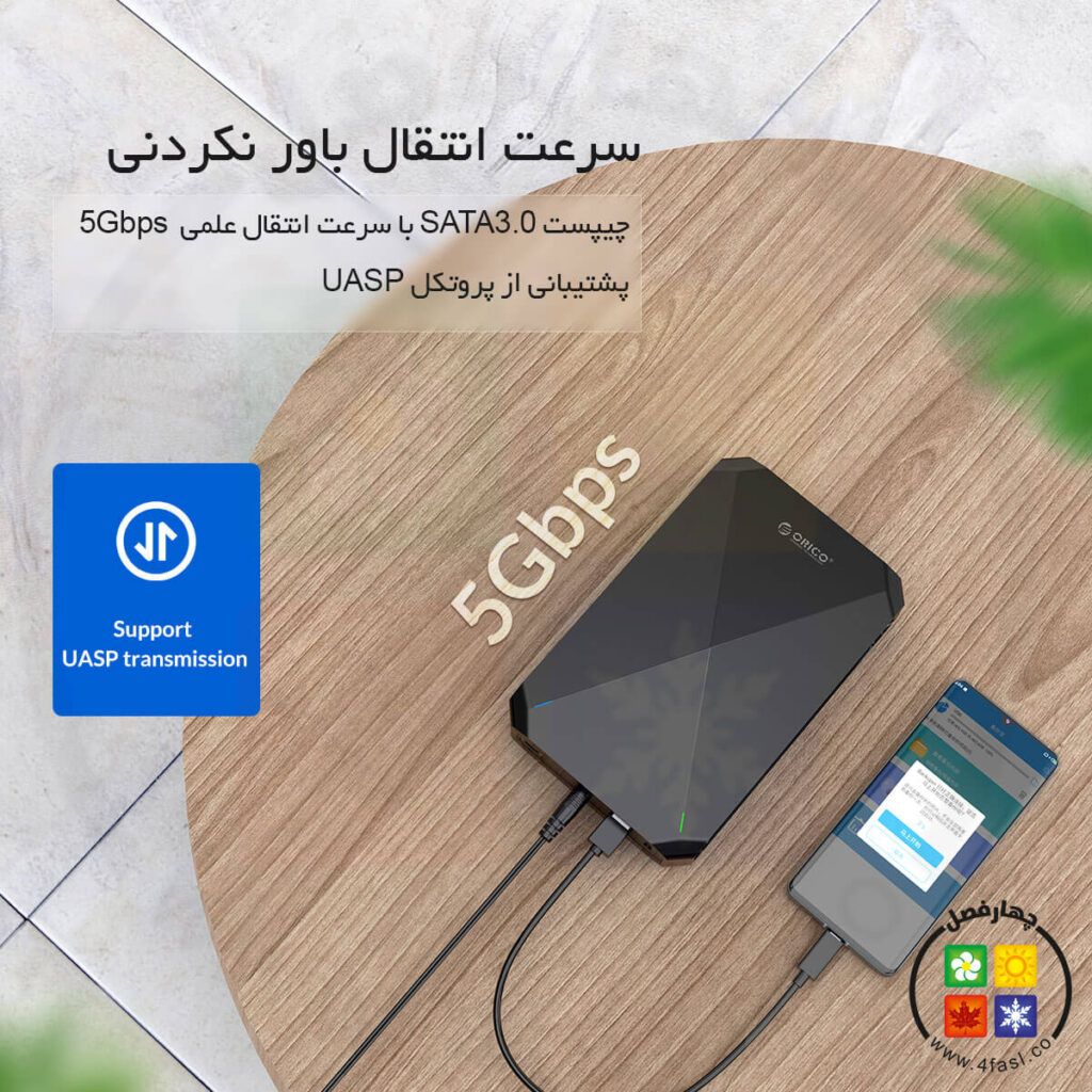 باکس 3.5 اینچ پشتیبان گیری
