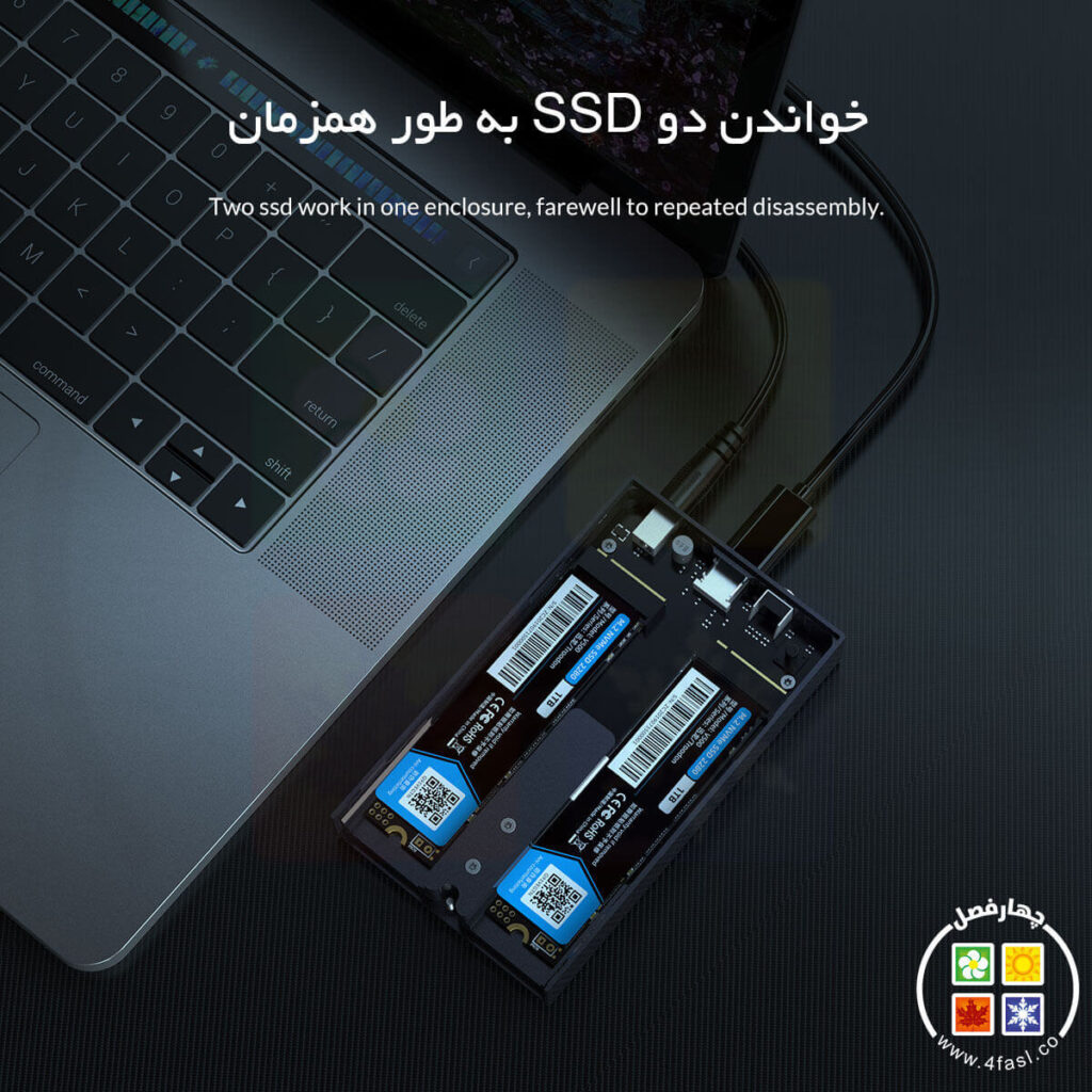 باکس 2سینی M.2 NVMe