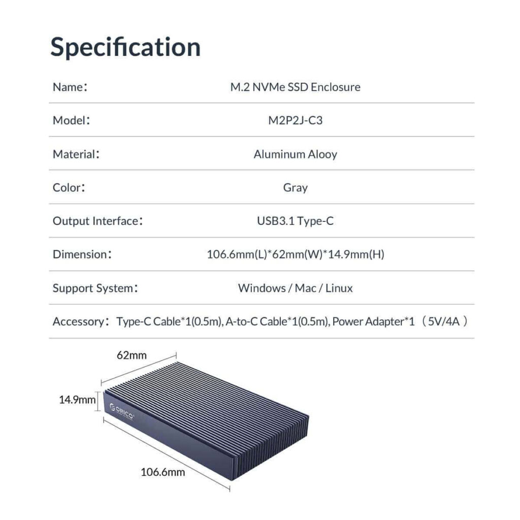 باکس 2سینی M.2 NVMe