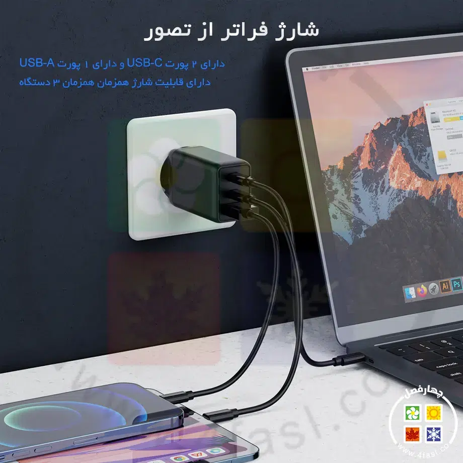 شارژر GaN دیواری